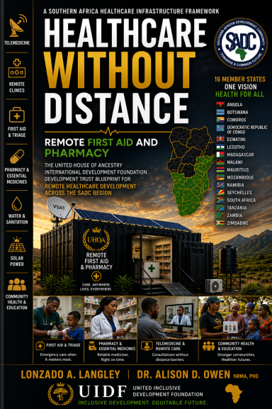 Healthcare Without Distance Healthcare Without Distance: Remote first aid and pharmacy event, featuring diverse participants.