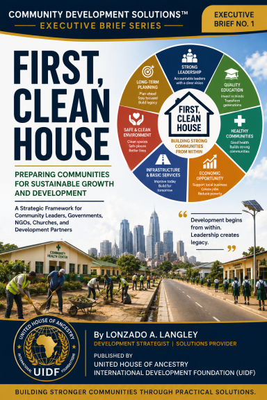 Infographic on sustainable housing solutions with a focus on community development.
